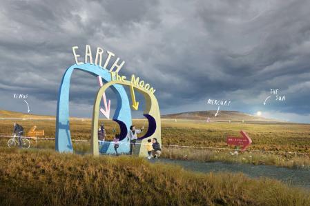 El proyecto 'Our place in space' de Oliver Jeffers en Black Mountain, National Trust, Belfast