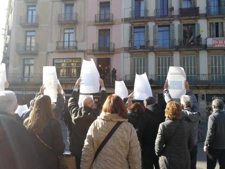 Acto con los lectores de 'Guyana Guardian' en la Rambla.