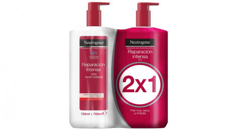 Neutrogena Crema Hidratante Corporal, Reparación Intensa, 2x750ml