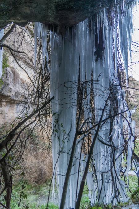 La Riera de Sorreigs helada.