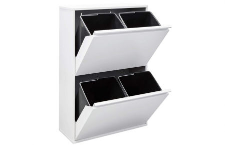 Cubo de basura y reciclaje de acero Arregui Basic