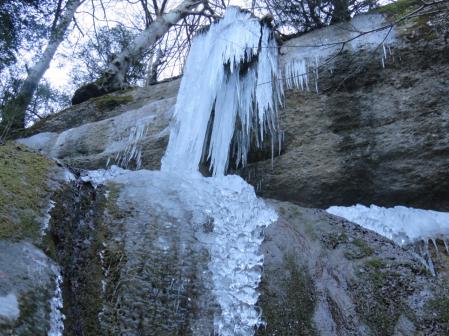 Helada en el Salt del Gitano.
