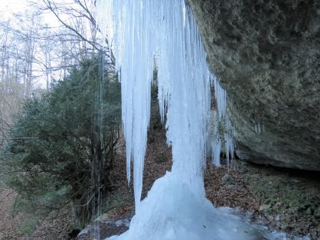Helada en el Salt del Gitano.