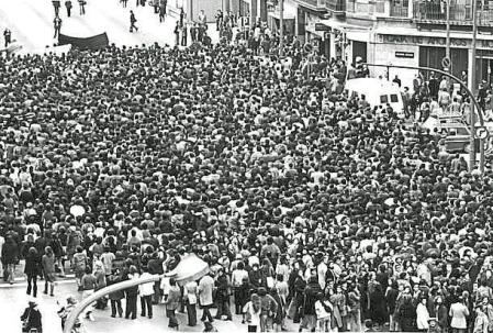 Marcha en recuerdo de los abogados de Atocha, asesinados en Madrid en 1977&nbsp;