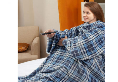 Manta de Felpa con Mangas y Bolsillo