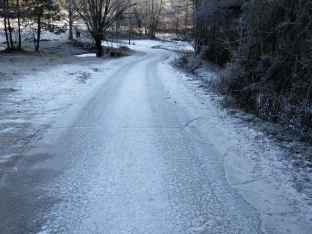Helada en la ruta de los 7 Gorgs.