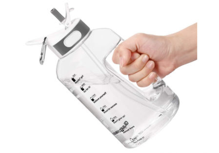 Botella de Agua Deportiva, 1.5 Litre Water Bottle con Pajita