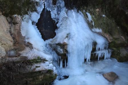 Helada en el río Gurri.