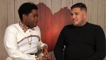 Jerzy y Cristian, durante el final de su cita en 'First Dates'