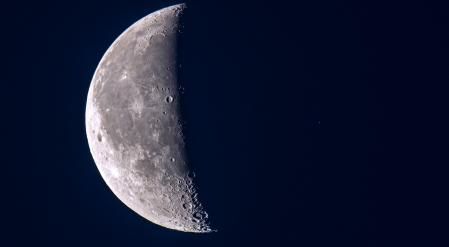 La luna, en detalle.