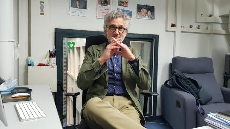 Rafael Tabares durante la entrevista