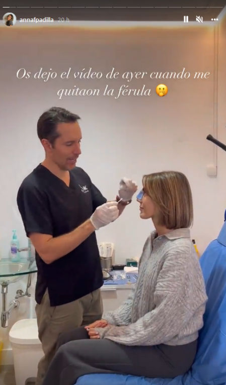 Anna Ferrer ha acudido a la clínica para descubrir su nueva nariz