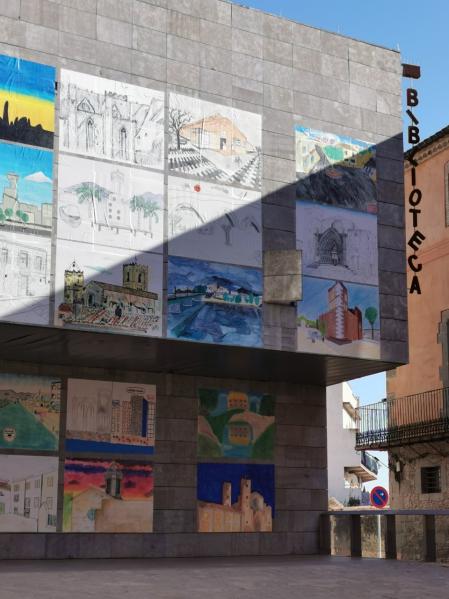 Exposición 'Els nostres municipis: pobles dibuixats pels alumnes de l'Institut Castelló d'Empúries'.