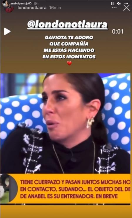 Anabel compartió con emoción el detalle que había tenido Londoño.
