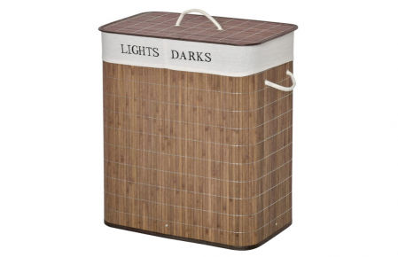 Cesto para la ropa sucia de bambú 100L