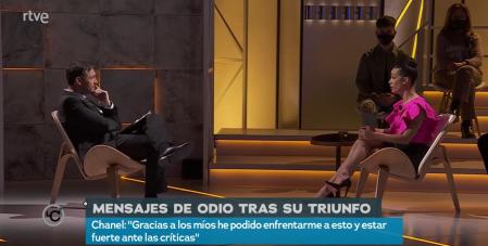 Javier Ruiz entrevistó a Chanel tras la enorme polémica con el jurado del Benidorm Fest