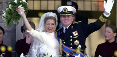 Felicidad, Máxima y Guillermo se casaron en Amsterdam el 2 de febrero de 2002