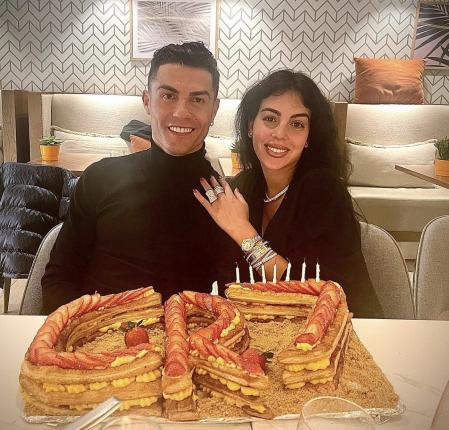 Cristiano y Georgina celebran el 37 cumpleaños del futbolista