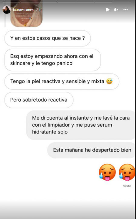 Laura daba algunos consejos a sus seguidores