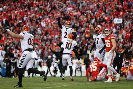 Los Cincinnati Bengals eliminaron a los finalistas de la última edición de la Super Bowl, los Kansas City Chiefs, en la final de conferencia.