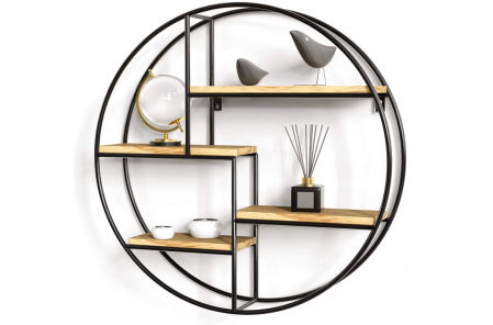 Estantería de pared redonda Gadgy