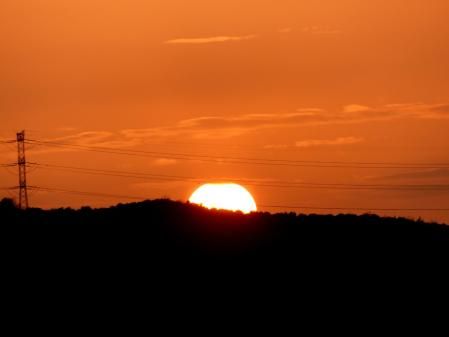 Atardecer marciano en el Vallès.