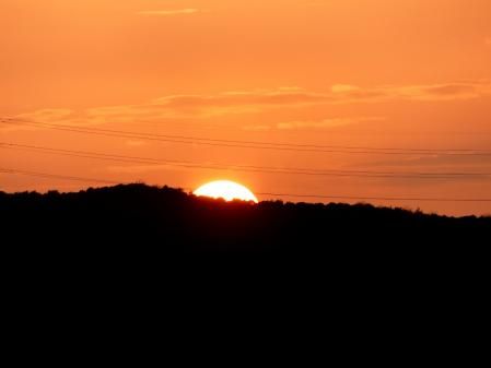 Atardecer marciano en el Vallès.