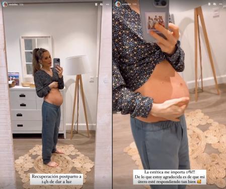 Verdeliss ha querido mostrar cómo está su cuerpo a unas horas de dar a luz.