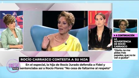 Gloria quiso responder a su hermana, Rocío Carrasco.