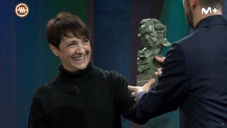 Blanca Portillo reapareció en 'La Resistencia' para cumplir su promesa y mostrarle a Broncano su premio Goya.