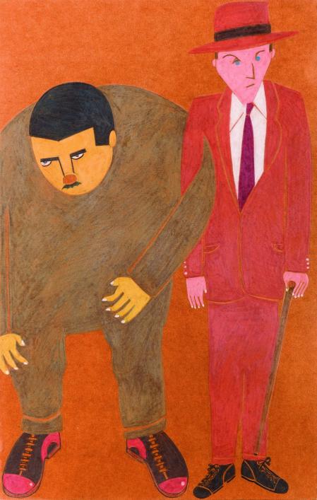 Una de las ilustraciones que Eduardo Arroyo creó para la edición del Ulises que ahora publica Galaxia Gutenberg