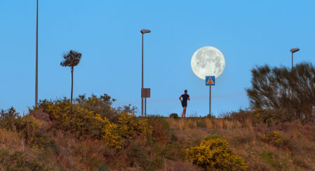 La luna de nieve en Mijas.