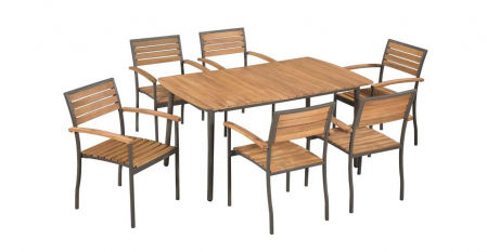 Conjunto de jardín de madera de acacia