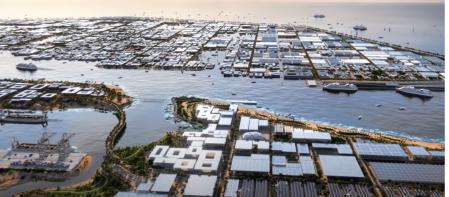 Así será la ciudad saudí de forma octogonal donde el hidrógeno será el 'rey'.