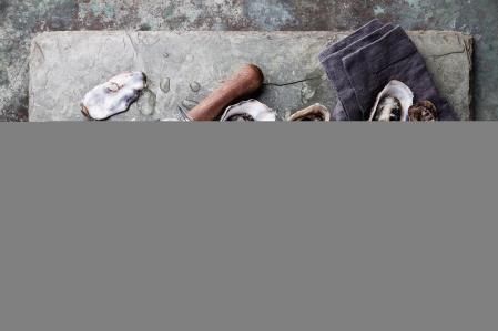 Ostras con hielo y limón