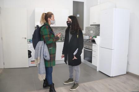 Inés Solé y Eva Miguel, consejeras de Servicios Sociales y VIvienda de Tarragona