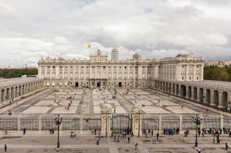 Palacio Real desde la catedral de la Almudena