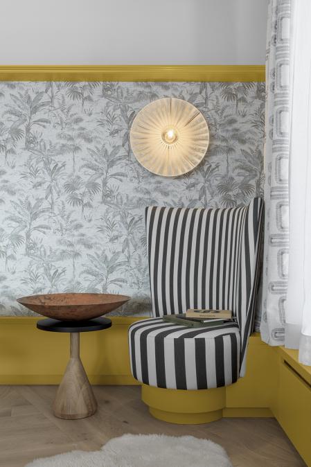 Detalle del interiorismo del hotel