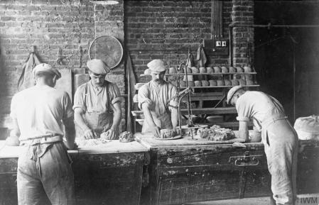 Una panadería de campaña alemana en Flandes, 1916