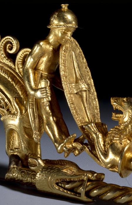 Representación de un guerrero celta.