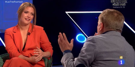 Pedro Ruiz trata de consolar a María Casado en 'Las tres puertas'