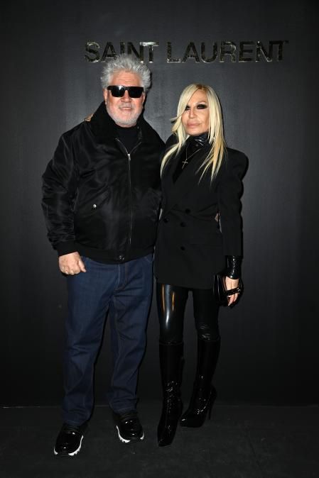 Pedro Almodóvar y Donatella Versace