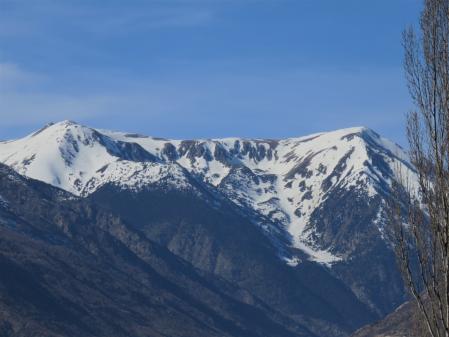 El col de Pimorent aún nevado.