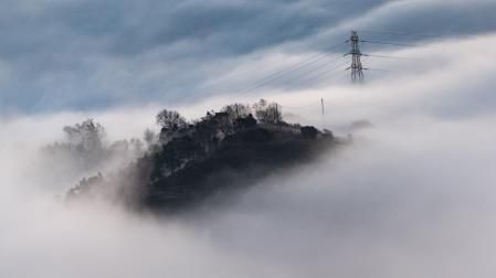 Mar de nieblas en Sant Martí Xic.