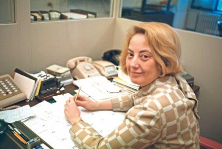 Muriel Siebert, agente en Wall Street, en 1968.