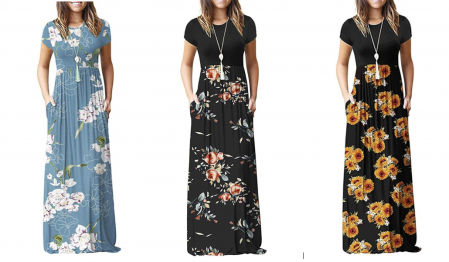 Auselily, vestido largo floral