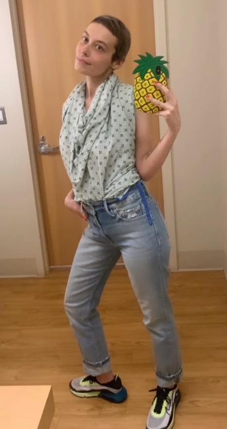 Allie Olson decidió sacar el lado creativo a su tratamiento.