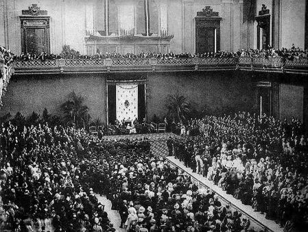 Acto de inauguración de la Exposición Universal de 1888.