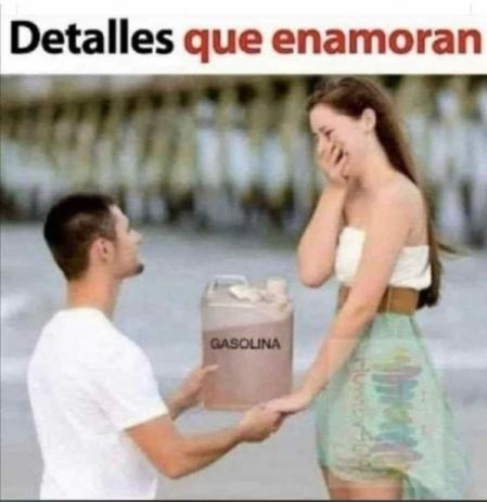 Una nueva fórmula para la pedida de mano: la gasolina sustituye al anillo