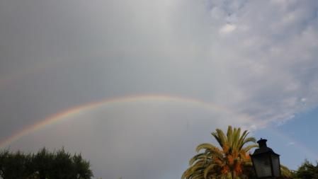 Doble arco iris en Gavà.